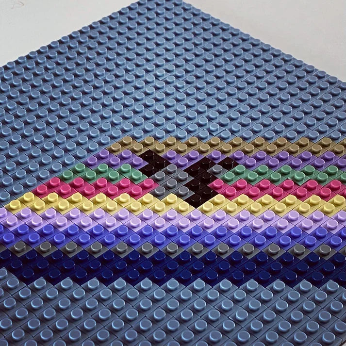 The Melodic Blue Buildable Brick Art