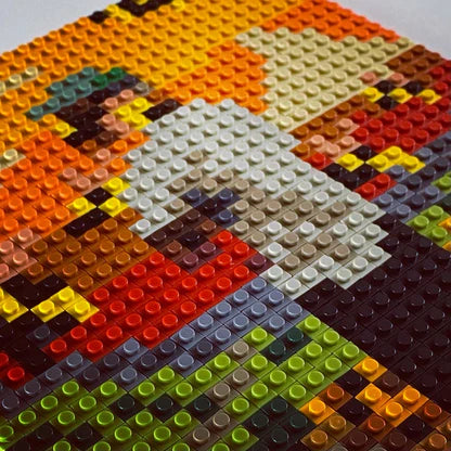 Flower Boy Buildable Brick Art