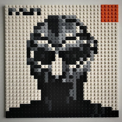 Blonde Buildable Brick Art